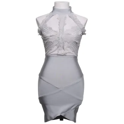 Cocktailklänning (Grå) från Missguided Elastan, Polyamid, Polyester
