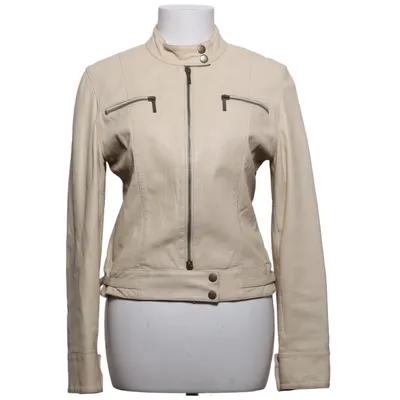 Läderjacka (Beige) Skinn
