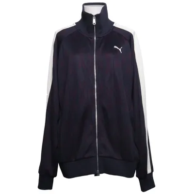 Trainingsjack (Blauw, Wit) van Puma Katoen, Elastaan