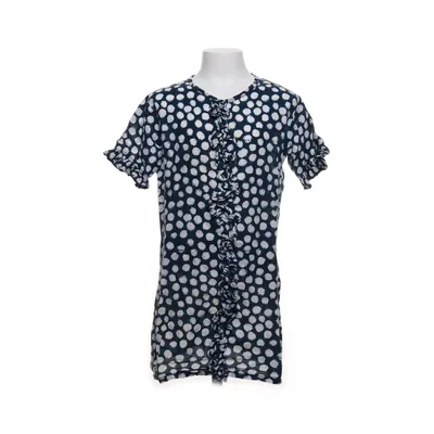 Jurk (Blauw, Wit) van Cactico Katoen