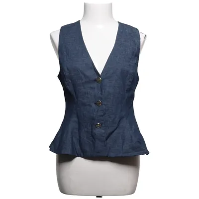 Suit vest (Blue) from Zara Acetate, Cotton