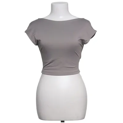 Crop top (Gray) from Bershka Elastane, Polyamide