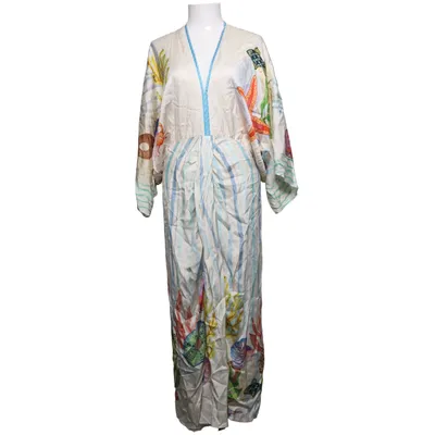 Kaftan (White, Multicolored) from Me369
