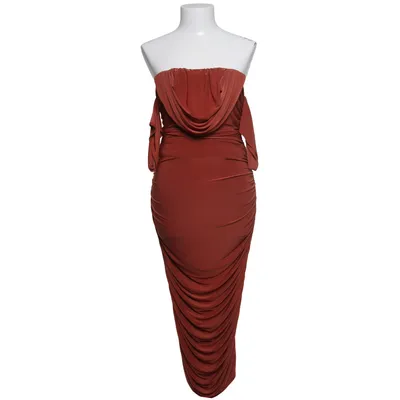 Cocktail dress (Brown) from Femme Luxe Elastane, Polyester