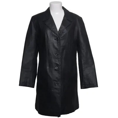Veste longue en cuir (Noir) de Gianini Cuir, Polyester