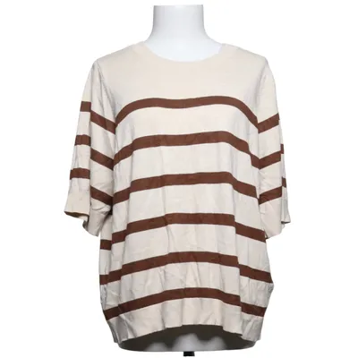 Sweater (Beige, Brown) from Zizzi Polyamide, Viscose