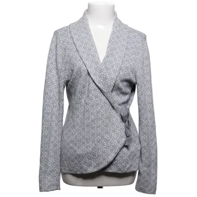 Wrap cardigan (Gray, White) from Happy Holly Cotton