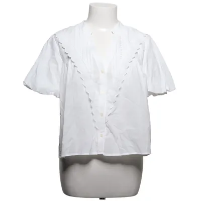 Blouse (White) from Zara Cotton