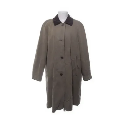 Coat (Green, Brown) from Laura Lebek Modal, Polyester, Wool