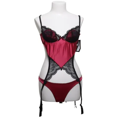 Body (Rood, Zwart) van Jolidon Katoen, Elastaan, Polyamide, Polyester, Polyurethaan