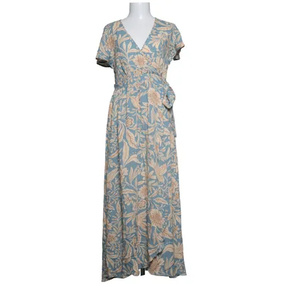 Robe portefeuille (Bleu, Beige, Marron) de Patrons of Peace Viscose