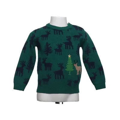 Julesweater (Grøn, Blå, Brun) fra Dunnes Stores Akryl, Polyester