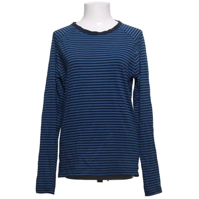 Langærmet t-shirt (Blå, Sort) fra Vailent Bomuld