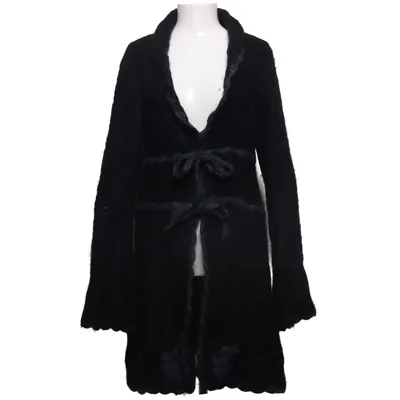 Cardigan (Noir) de Branting Mohair, Polyamide, Laine