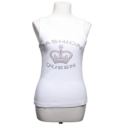Tanktop (Wit) van Amor & Psyche Katoen, Elastaan