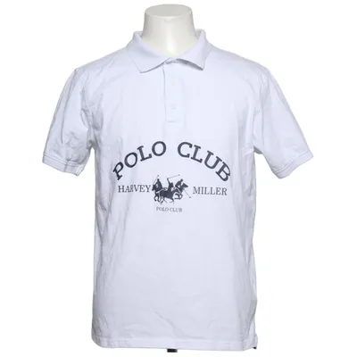 Poloshirt (Wit) van Harvey Miller Katoen, Polyester