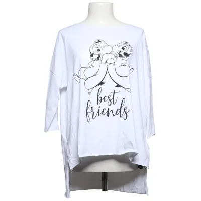 T-shirt à manches longues (Blanc) de Moda Italia Coton, Élasthane