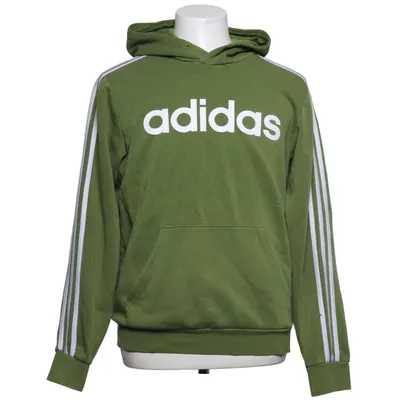 Sweat à capuche (Vert, Blanc) de Adidas Coton, Polyester recyclé