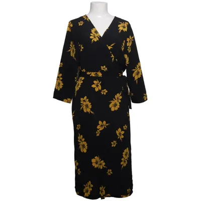 Slå-om-kjole (Sort, Gul) fra Miss Selfridge Polyester