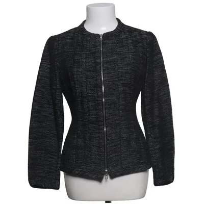Jacket (Black, White) from Narciso Rodriguez Polyamide, Wool