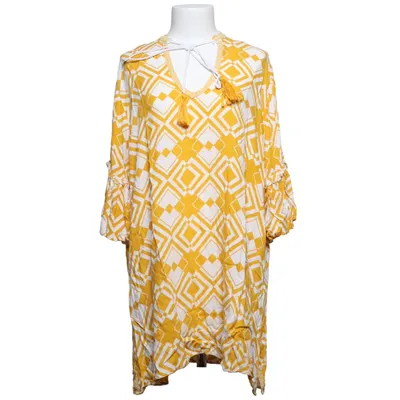 Jurk (Geel, Wit) van Fullah Sugah Viscose