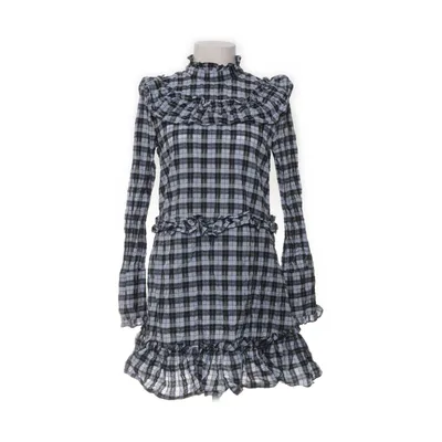 Kjole (Blå, Sort) fra Ganni Polyester, Bomuld, Polyamid