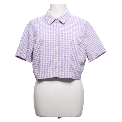 Korte mouwen shirt (Lila, Wit) van Pull & Bear Elastaan, Polyester, Viscose