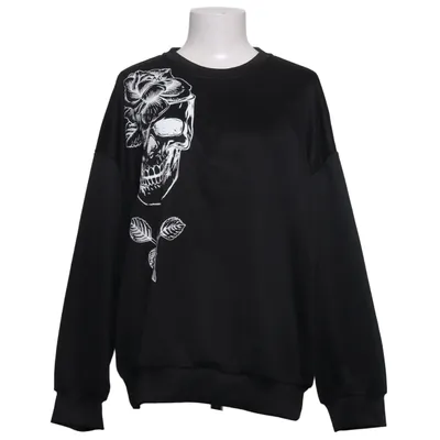 Sweatshirt (Noir) de Shein Curve Polyester