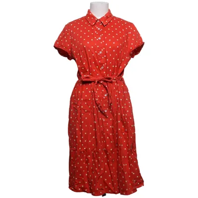 Shirt dress (Red, White) from People Tree Organic cotton