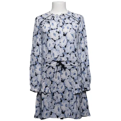 Jurk (Blauw, Wit, Zwart) van Reiss Polyester, Viscose