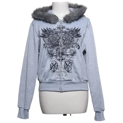 Capuchon sweater (Grijs) van Shein Polyester