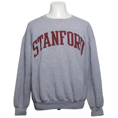 Collegetröja (Grå, Röd) från Russell Athletic Bomull, Polyester