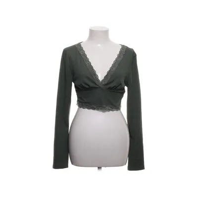 Crop top (Groen) van Romwe Elastaan, Polyester