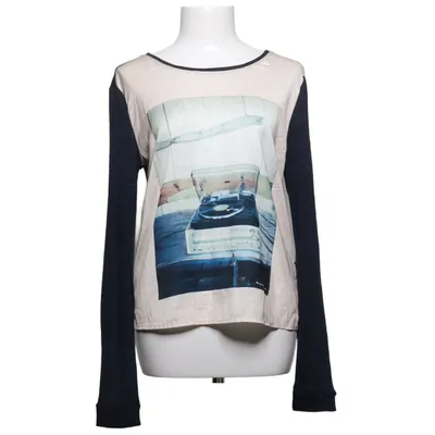 Baseball Hemd (Blau, Beige) von Maison Scotch