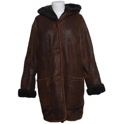 Shearling jas (Bruin) van Petroff Acetaat, Acryl, Polyamide, Polyester