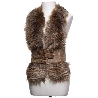 Bont gilet (Bruin) van Popular