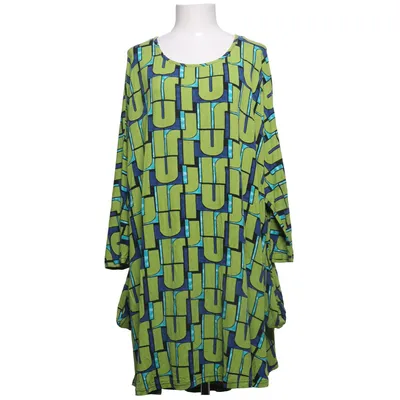 Jurk (Groen, Blauw, Meerkleurig) van AKH Fashion