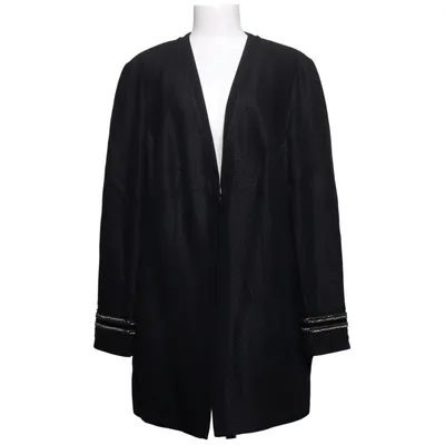 Coat (Black) from Selection by Ulla Popken Acetate, Polyester