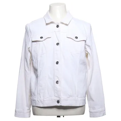 Denim jacket (White) from Up 2 Fashion Cotton, Elastane