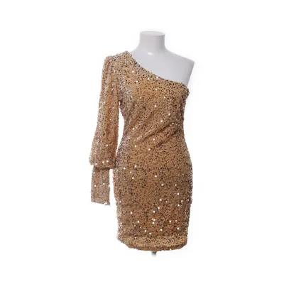Jurk (Beige, Goud) van Eight Paris Polyester, Elastaan