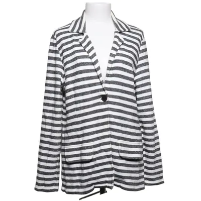 Blazer (Gray, White) from Jette Cotton, Polyester, Viscose