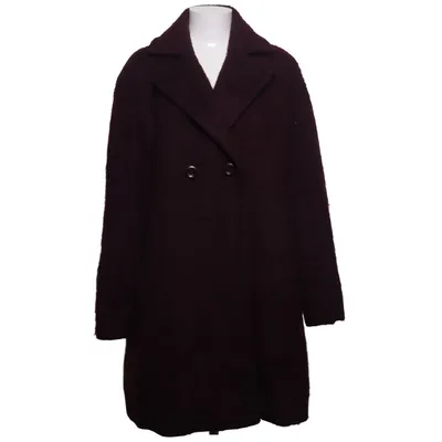 Coat (Purple) from Dotted Blue Polyester, Wool