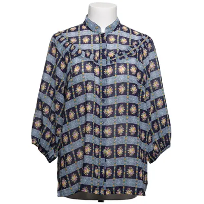 Bluse (Blå, Flerfarvet) fra Smiley Vintage