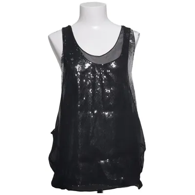 Tanktop  (Sort, Sølv) fra Jimmy Choo for H&M Polyester, Silke