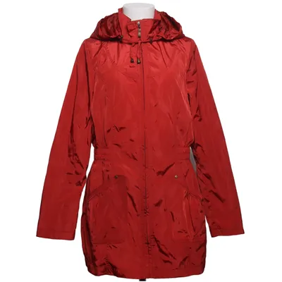 Regnfrakke (Rød) fra Polly Polyester