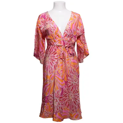 Kleid (Pink, Rot, Orange) von Hallhuber Trend Seide
