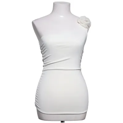 Top (Wit) van Amisu Elastaan, Polyester