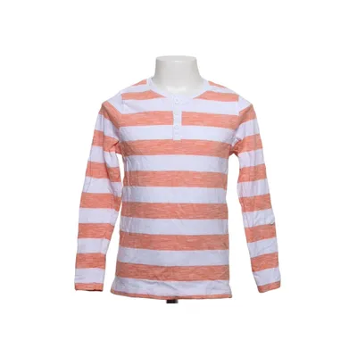 Henley shirt (White, Orange) from Skill Cotton