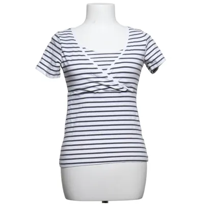 Still-Top (Weiß, Blau) von H&M Mama Baumwolle, Elasthan