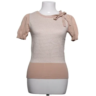 Haut (Beige, Blanc) de Oasis Coton, Fibre métallique, Polyamide, Polyester, Viscose